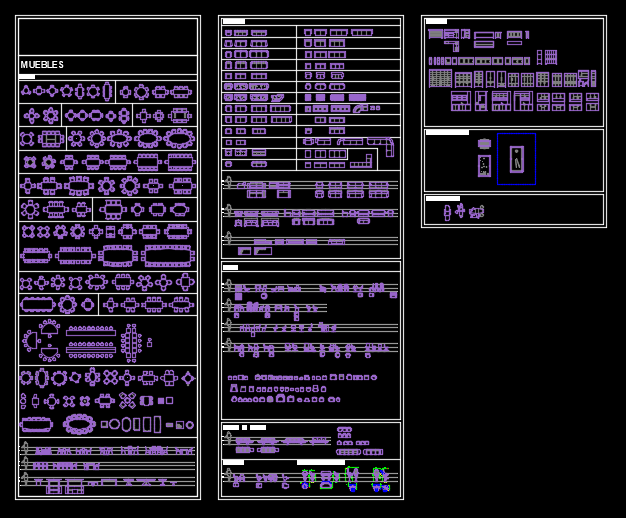 Meuble / Furniture Blocks Library