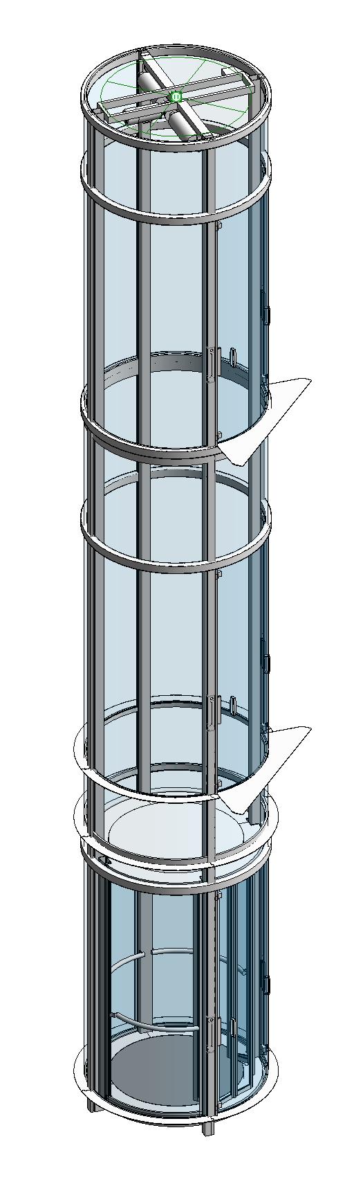 Round Glass Lift
