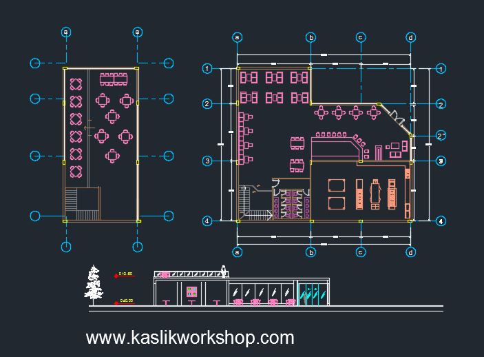 2D Coffee Shop Plan
