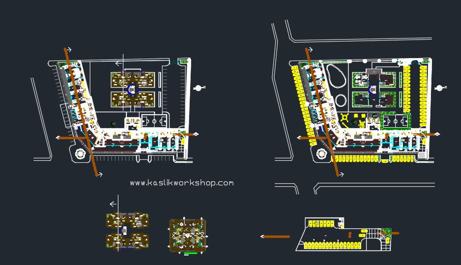 Restaurant Project 2D Plans