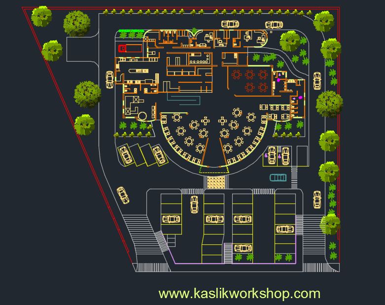 Restaurant Plan Project 2D