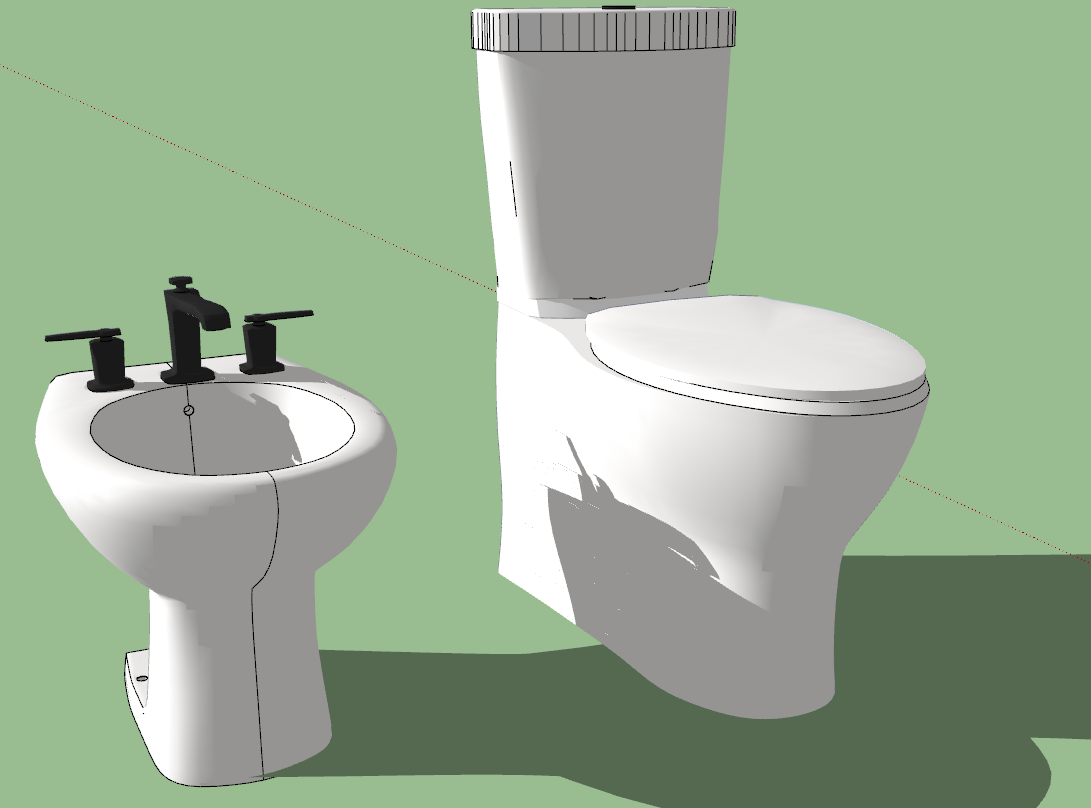 Toilet & Bidet 3D