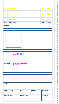 Title Block A2 Paper Layout 