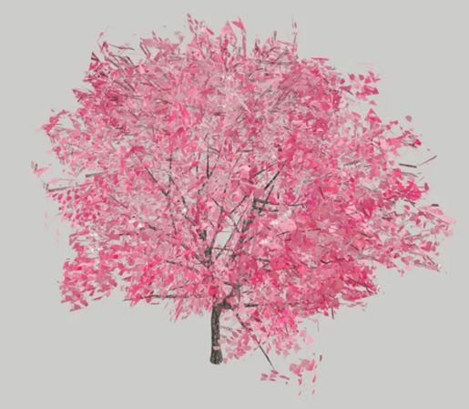 Pink 2D Tree