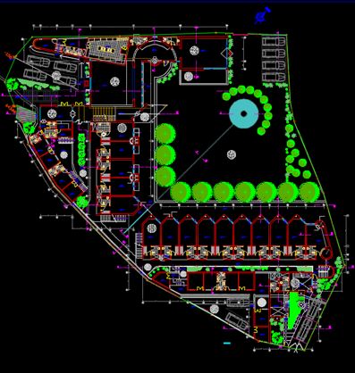 Hotel Plan Around Park