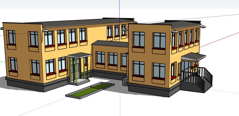 3D Kindergarten Building